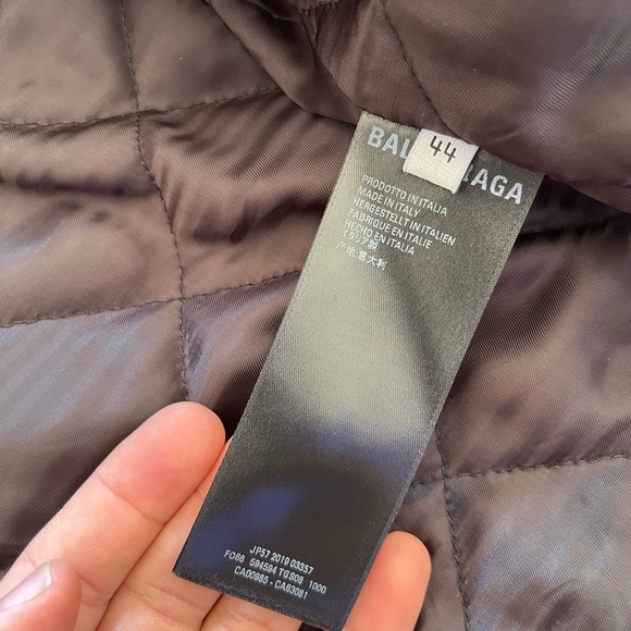 Balenciaga leather logo biker Jacket - Picture 10 of 16